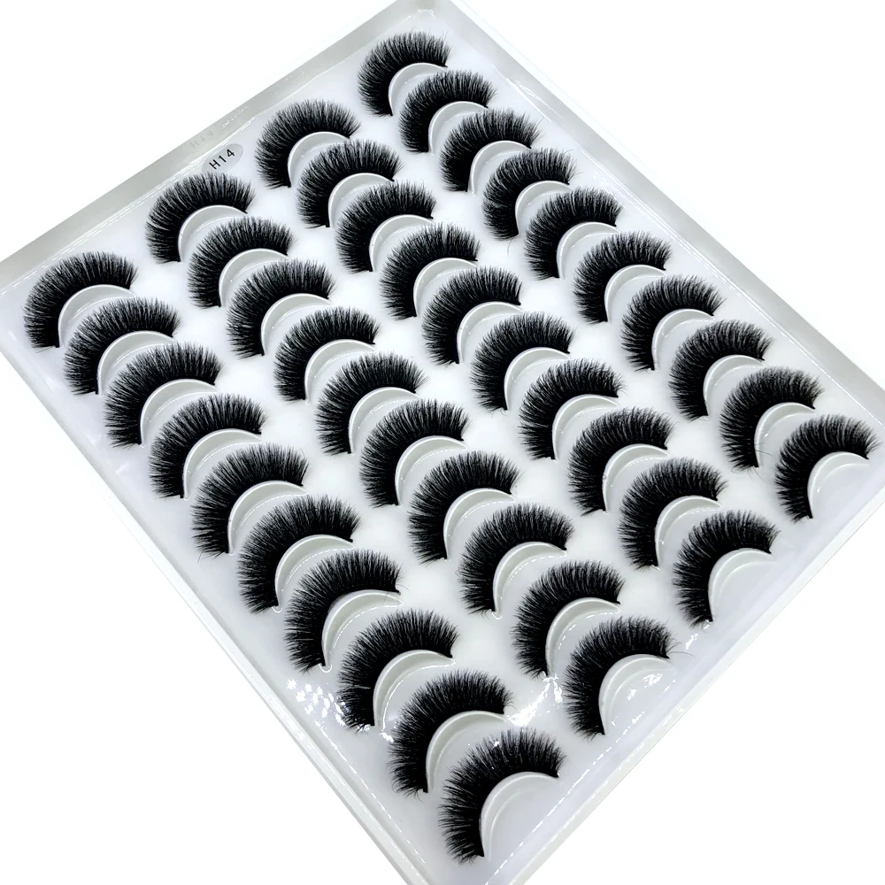 Eyelash Extension Full Set - AMSDCN New 20 pairs natural long