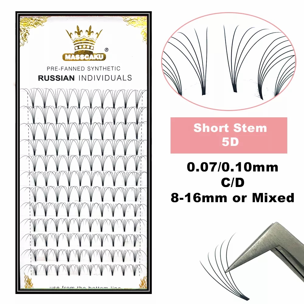 MASSCAKU Premade Russian Volum - Eyelash Extension Review 评论和价格