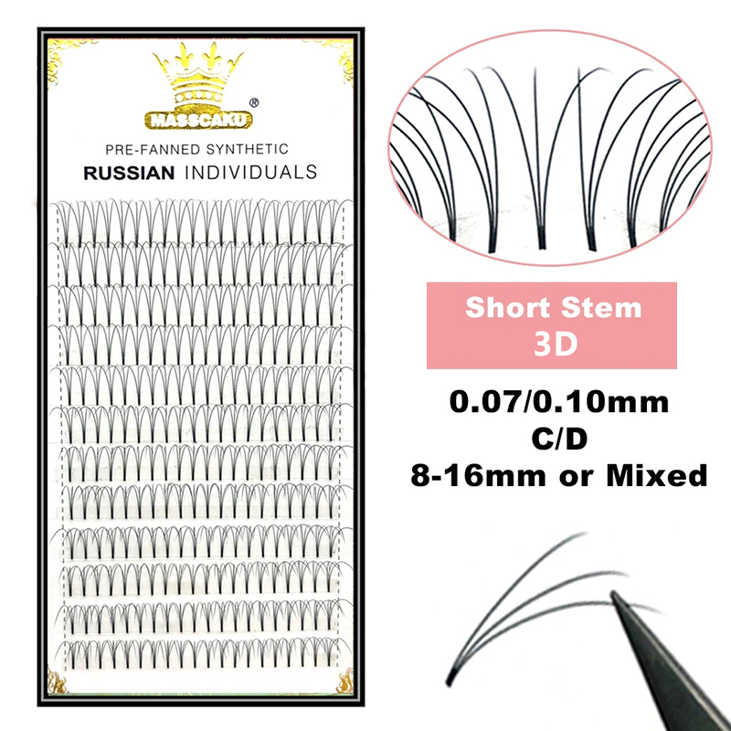 MASSCAKU Premade Russian Volum - Eyelash Extension Review 评论和价格