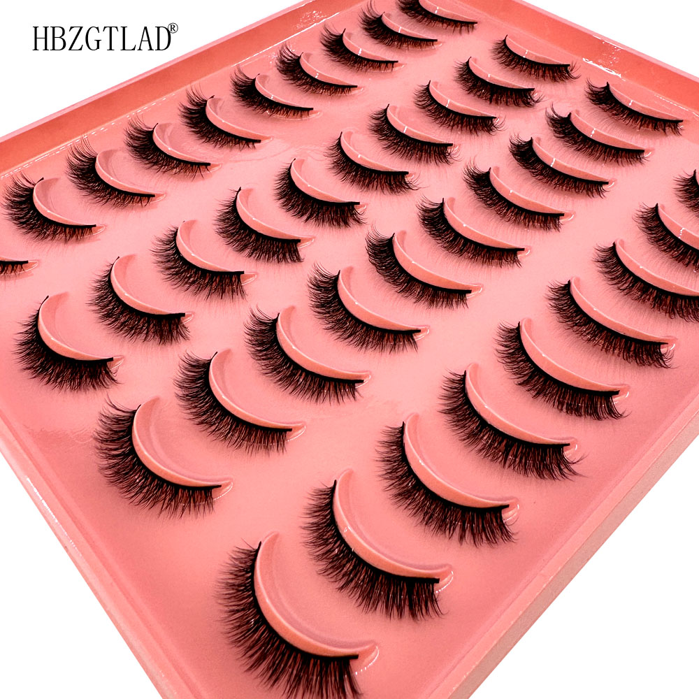New 20 Pairs Natural Long 3D M - Eyelash Extension Full Set 评论和价格